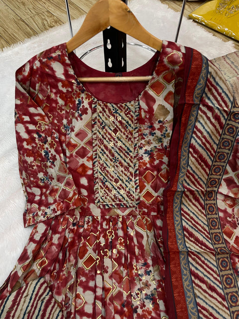 New premium Multi Embroidery Thread With Hand Work SalwarSuit