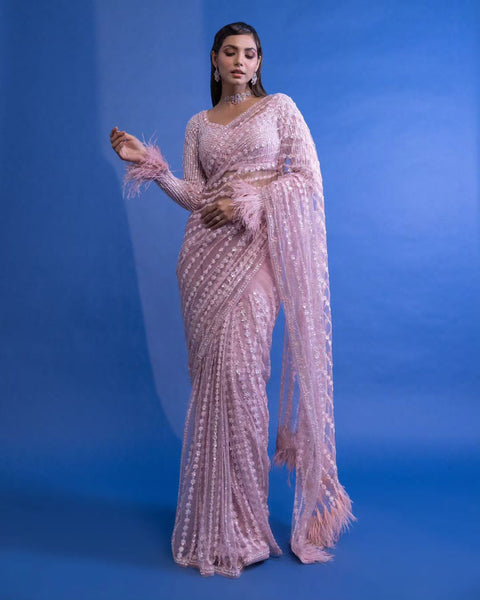 NEW  DESIGNERS WORK PARTY WERE SAREE