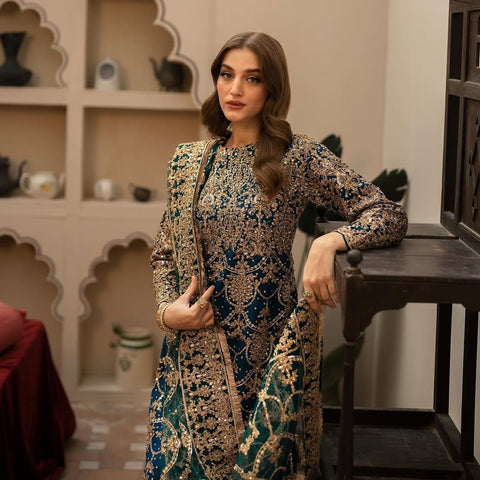 New Designer Party Wear Look Top-Plazzo and Dupatta