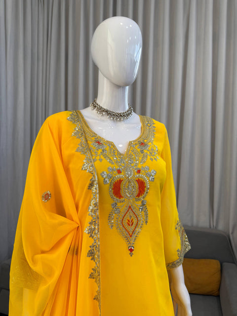 New Beautiful Elegant Ethnic WearDesigner Sharara Set