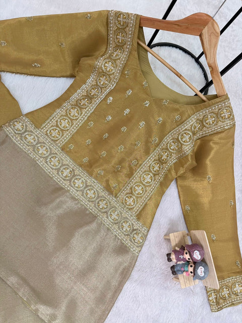 New BANARASI VISCOUS FABRICEXCLUSIVE STUNNING CO-ORD SET