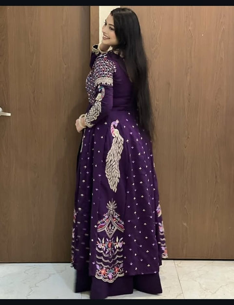 New Beautiful Heavy Thread Annd Sequence Work Dress