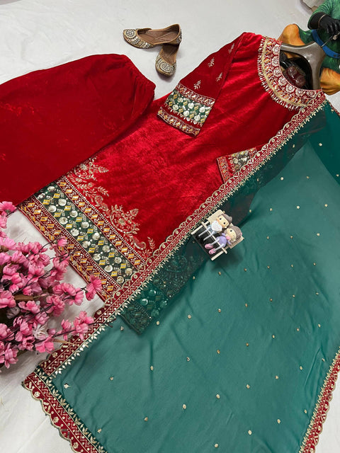 NEWLY LAUNCHED KURTI-PLAZZO SET