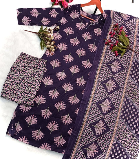 New Arrival Exclusive Fastival Cotton kurti set