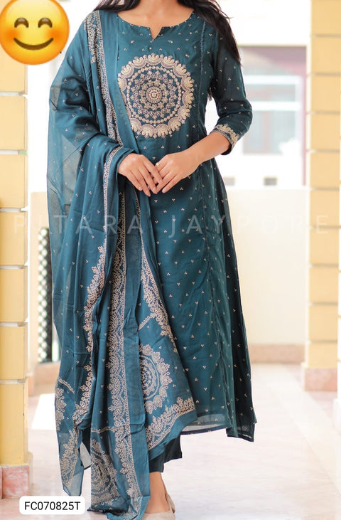 New  Bottom-premium cotton Anarkali set