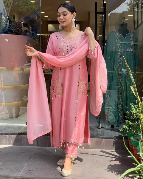 New Beautifully Crafted Pure Roman Silk Suits