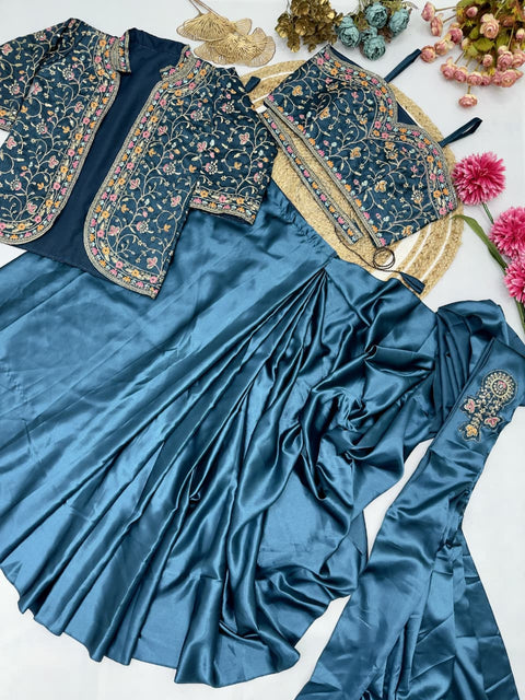 New Super Hit Ready To Wear Saree With Jacket Saree