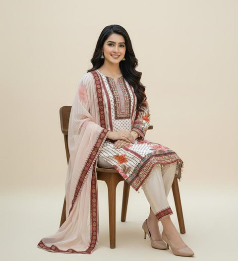 New Original Mirror Work Exquisite Muslin Pakistani Suit