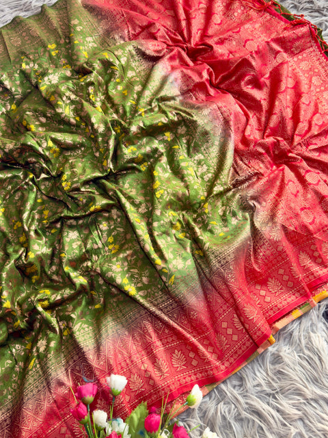 New premium festive and special occasions Banarasi jal design saree