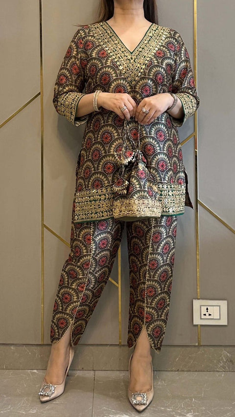 NEW SUPERHIT TRENDING FESTIVE COLLECTION CO-ORD SET