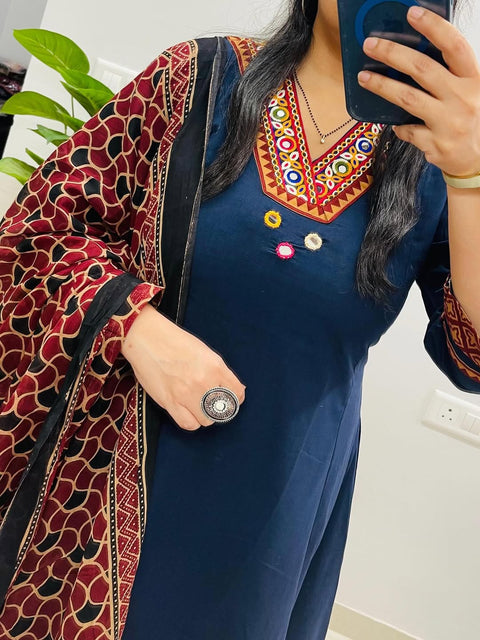 New Beautiful MUSLIN RAYON SLUB PAIR OF TOP-BOTTOM & DUPATTA