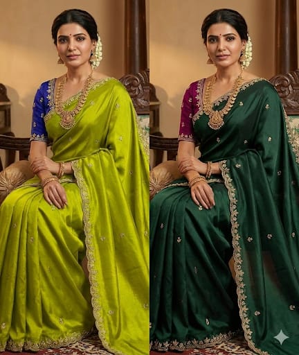 New Arrivals BestBeautiful Zari Embroidery Work With All Over Handwork With Cut Work Border Saree