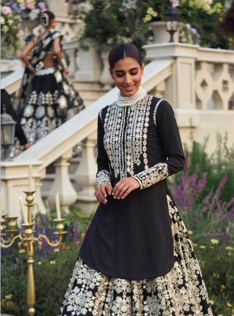 New PremiumHeavy chinon Embroidered Lehenga top dupatta