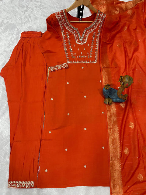 New Embroidery Thread,With Hand Work Dress