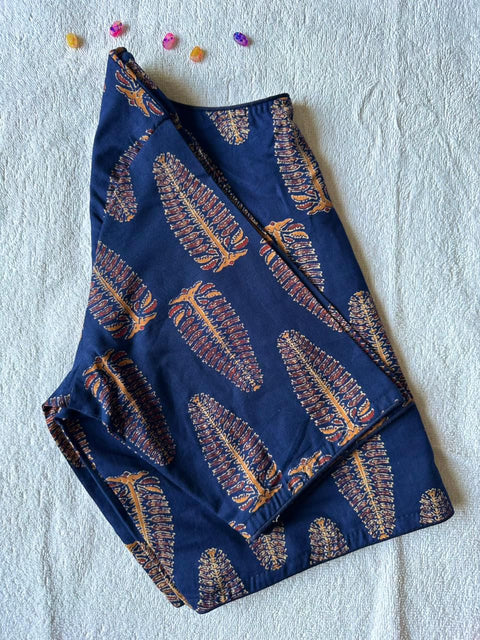 New Beautiful Pure Ajrakh HandBlock Cotton blouse
