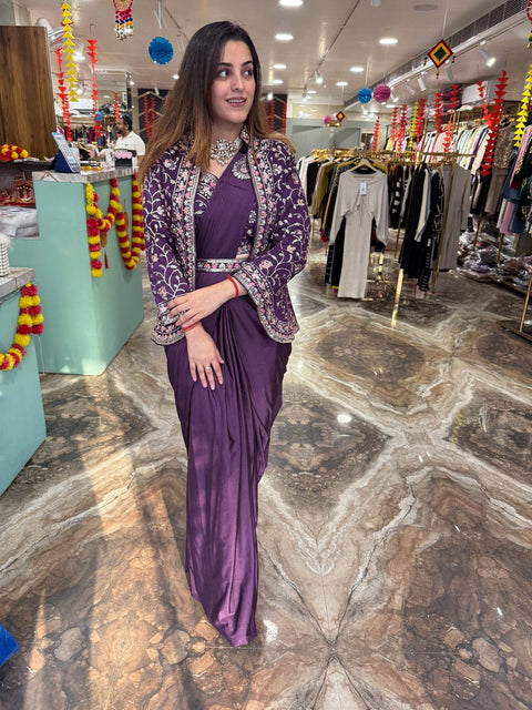 New Super Hit Ready To Wear Saree With Jacket Saree