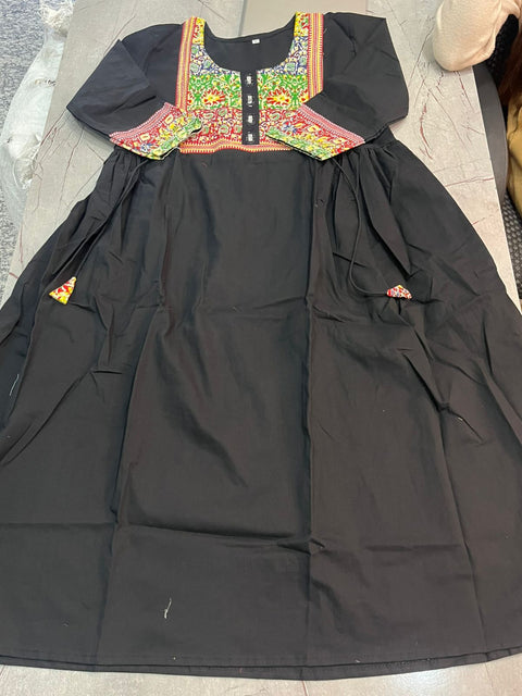 New premium cotton febricDesigner heavy kurti plazzo set