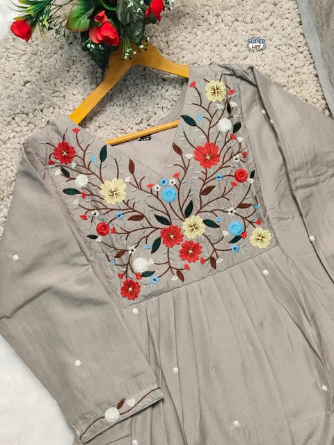 NEW LUNCHING EXCLUSIVE FULLY STITCHED KURTI SET