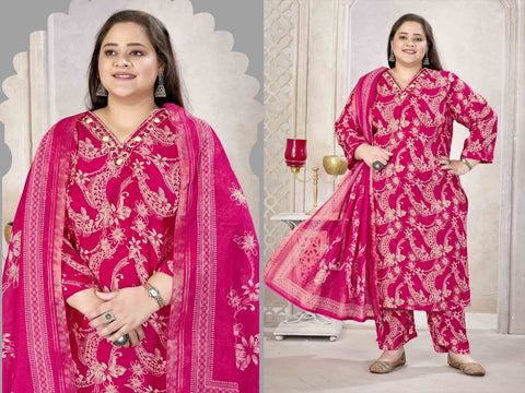 New Premium Lichi Viscose Export Quality With Handwork Top with Duppata