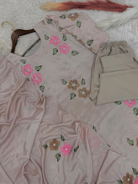 New presenting stylish Kurti Bottom With Dupatta 3 Piece set