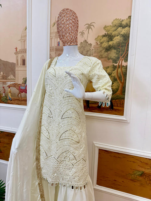 New FESTIVAL SPECIAL SHORT SUIT WITH DUPATTA & PLAZZO