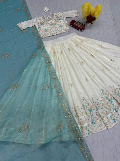 New Festival Embroidery Thread and SequenceLehenga Choli