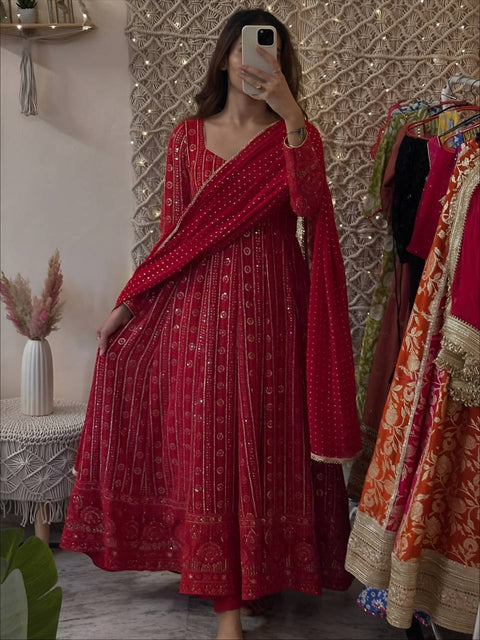 NEW DESIGNER CHINNON SILK SUIT