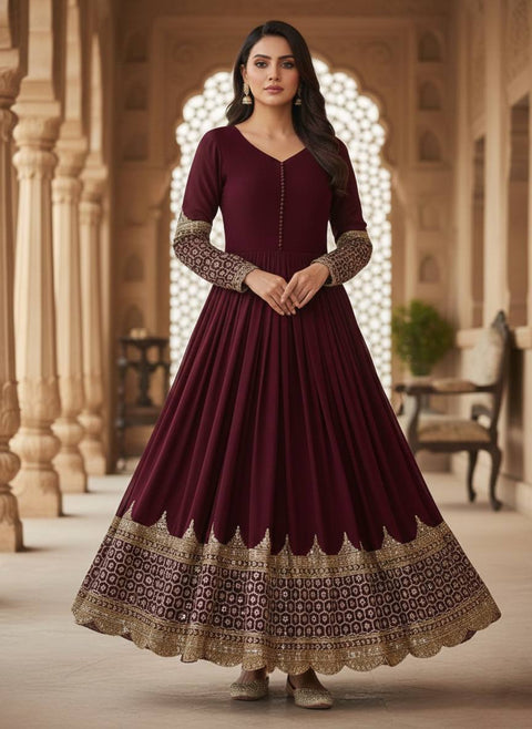 New Premium Designer Anarkali Two Piece Set