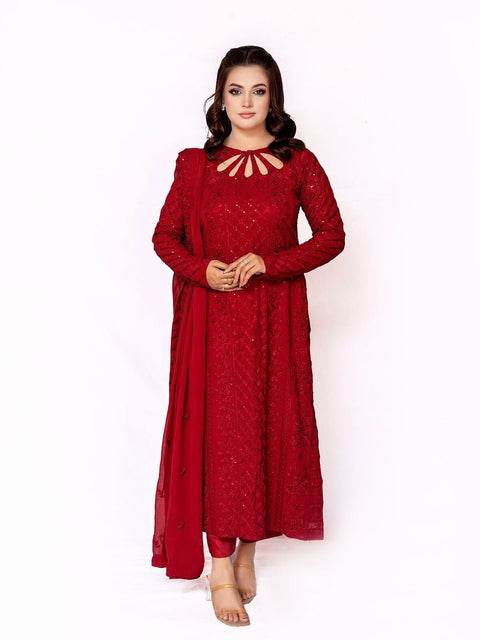 NEW DeSIGNER PARTY WEAR TOP AND PANT. WITH FANCY DUPPATA