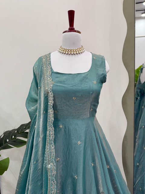 New Premium Micro thread  with sequence Fandy Silk Dress