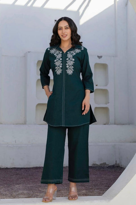 New Launchsolid cotton  co-ord set