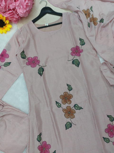 New Party Wear Look Top , Pent, Duppata 3PIECE SUIT