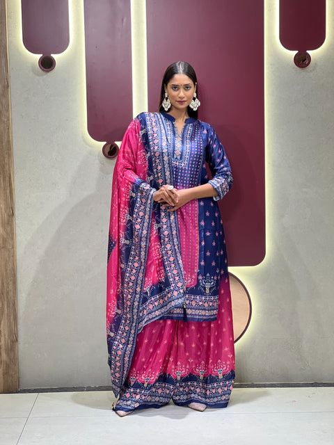 New Exclusive Collectionelegant and eye-catching Chinon Kurta Set