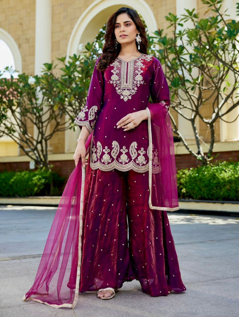 New Design Trending  Reddy To Wear Look Design Top&Sarara&dupatta