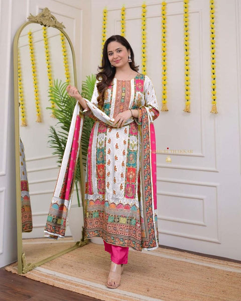 NEW LAUNCHING digital printssequin embroidery and lace detailings Pakistani Suit