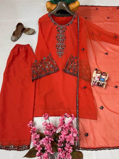 NEWLY LAUNCHED KURTI-PLAZZO SET