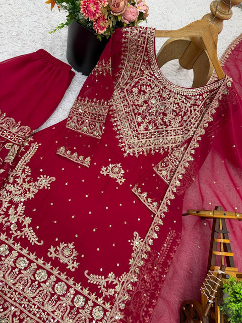 New beautiful wedding Elegant Embroidered Sequence Work Beautiful Designer Set