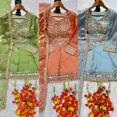 NEW DeSIGNER PARTY WEAR LOOK  TOP WITH DHOTI
