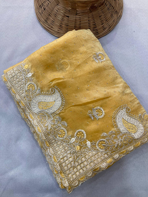 New Launch Party Wear Soft  Fendy Satin silk Saree
