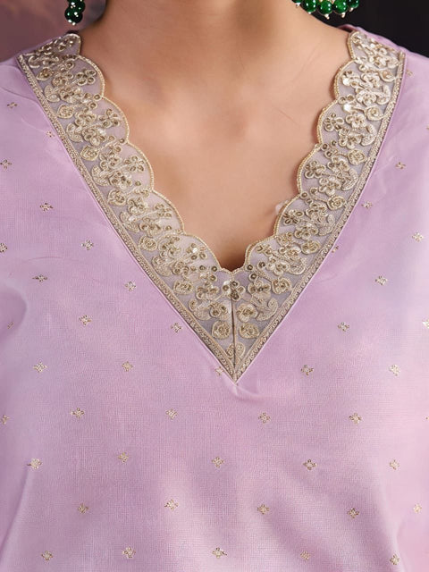 New Beautiful CHANDERI SILKSILK BLEND kurti