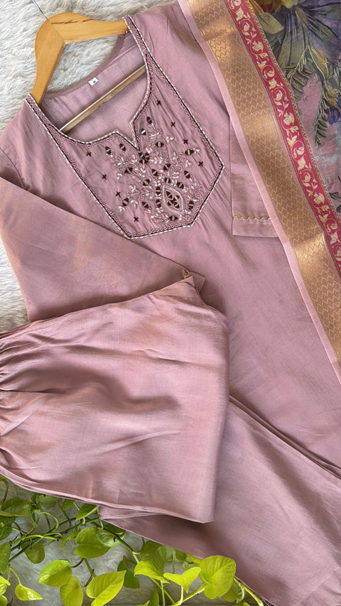 New Designers Kurti Pent Dupatta 3 pic Set