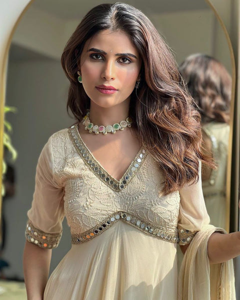 NEW Launching  Designer Party Wear Look CollectionHeavy Faux Georgette gown