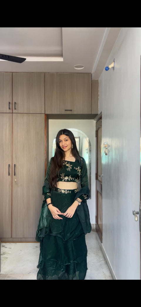 New Beautiful Heavy quality Frenddy Fabric designer festive wear Lehenga