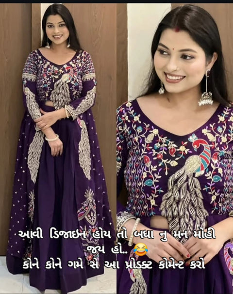 New Beautiful Heavy Thread Annd Sequence Work Dress