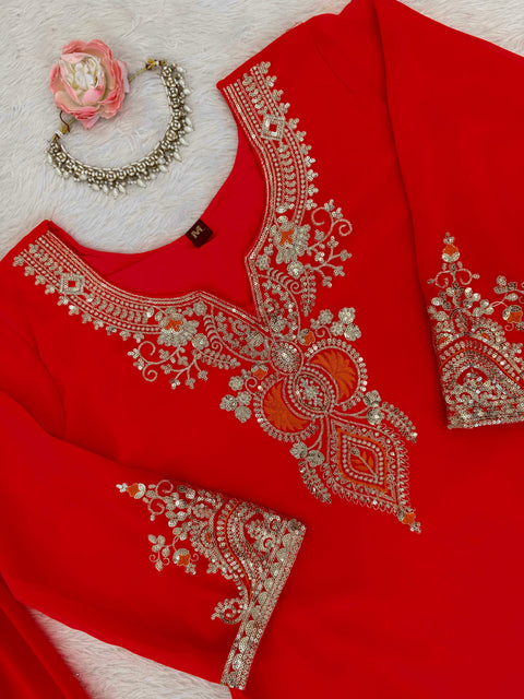 New Beautiful Elegant Ethnic WearDesigner Sharara Set