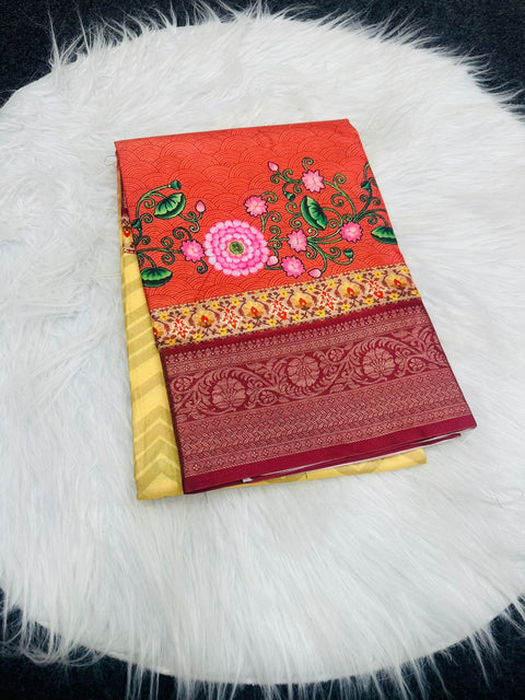 New Presenting Enchanting soft Dola silk saree