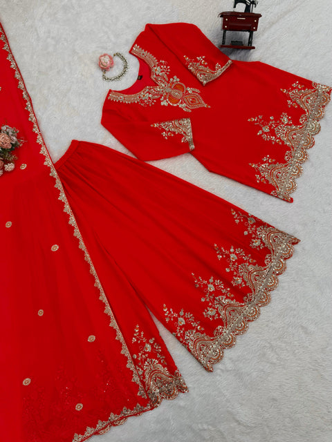 New Beautiful Elegant Ethnic WearDesigner Sharara Set