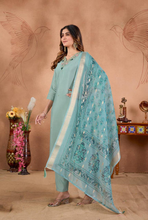 New Designers Kurti Pent Dupatta Set