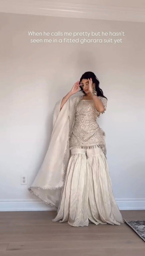 New FESTIVAL SPECIAL SHORT SUIT WITH DUPATTA & PLAZZO