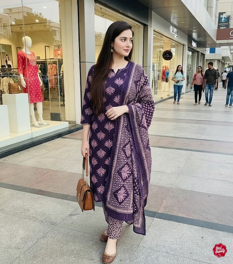 New Arrival Exclusive Fastival Cotton kurti set